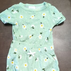 Koala Kids Mint Floral Baby Outfit